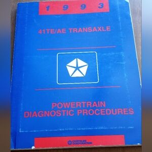 1993 Chrysler Powertrain Diagnostic Procedures Manual 41TE/AE Transaxle